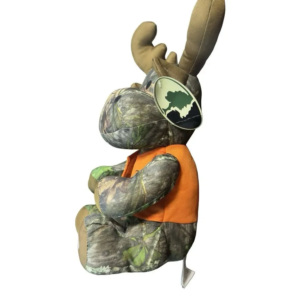 Mossy Oak Camo Moose Plush Stuffed Animal Orange Hunting Vest Toy 2020 - Picture 5 of 6